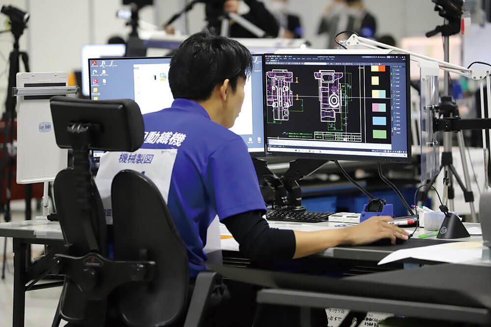 技能五輪に参加する選手
